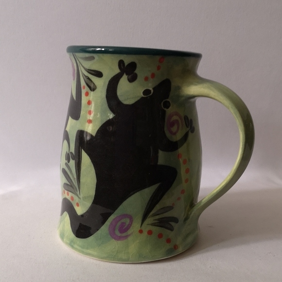 Unique and Fun Dream Lizards Studio Art Pottery Coffee Tea Mug, Laura Taylor - Picture 1 of 7